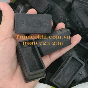 Đầu bịt ống thép hộp 25x50mm