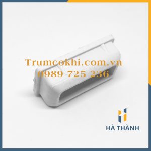 Bịt đầu sắt hộp 25x50 mm màu trắng