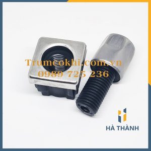 Chân tăng chỉnh inox bọc nhựa vuông 30x30mm