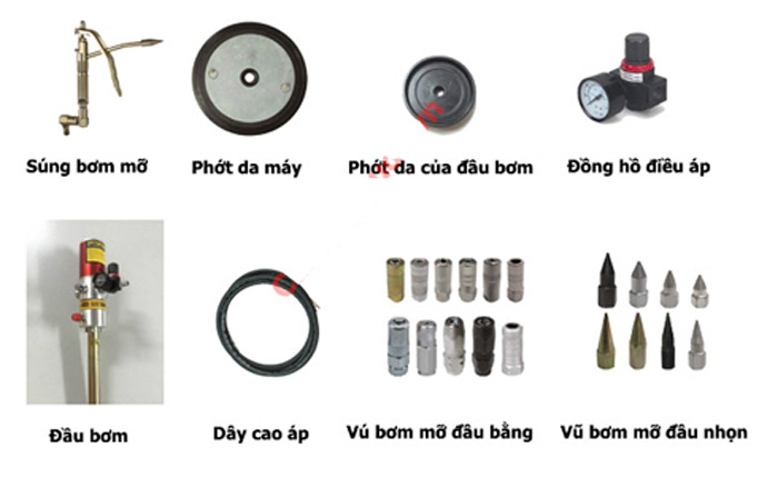 Phụ kiện máy bơm mỡ mua ở đâu chất lượng, giá tốt?