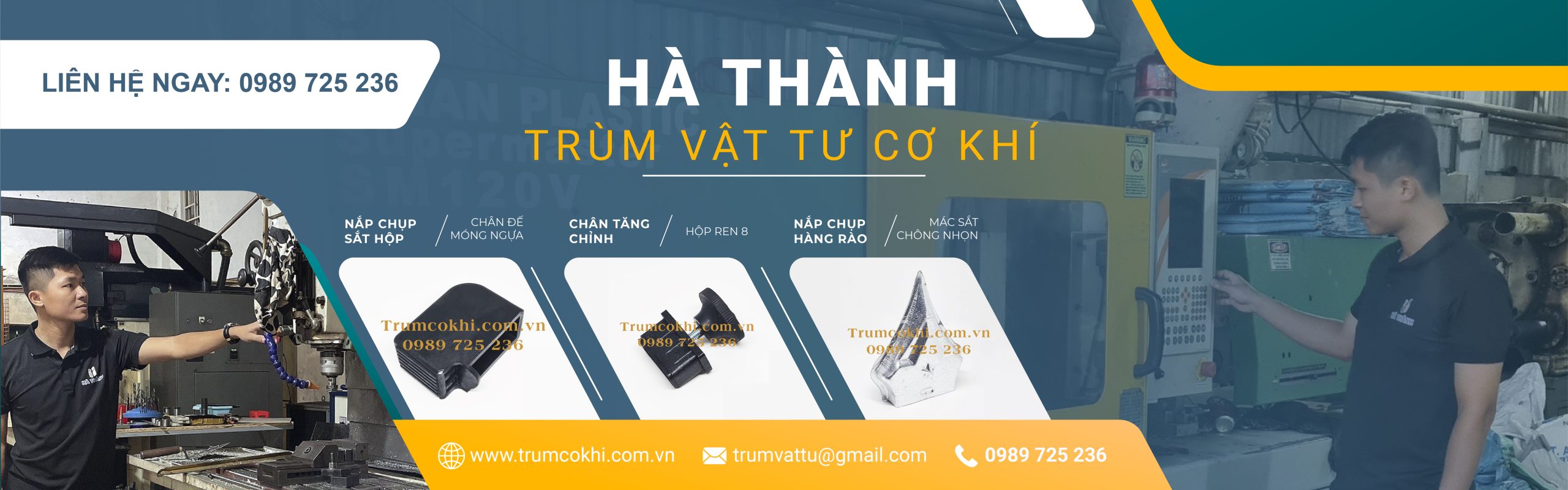 banner cơ khí Hà Thành