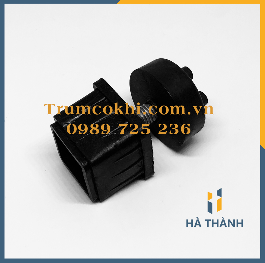 Chân tăng chỉnh vuông 40x40mm ốc M12