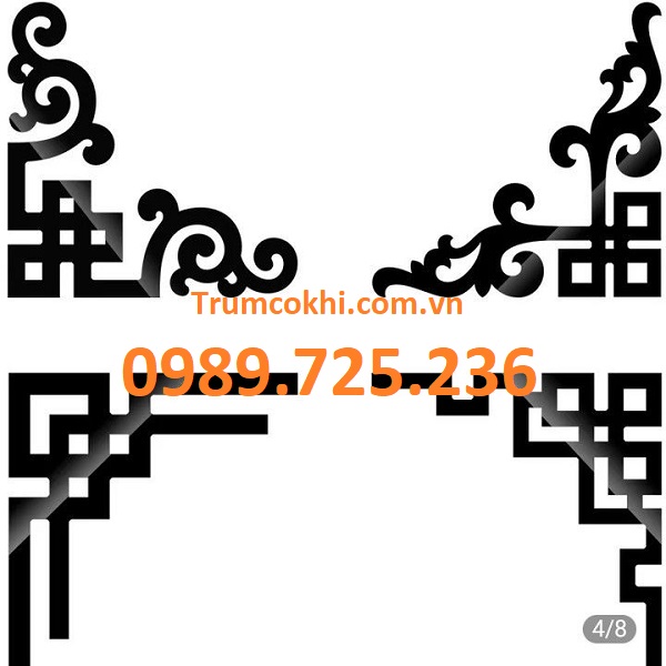 Hoa góc sắt mỹ thuật