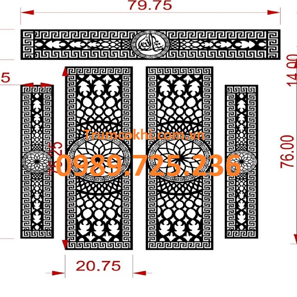 Hoa sắt mỹ thuật CNC