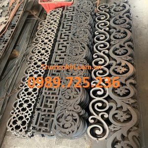 Hoa sắt mỹ thuật cắt CNC hoa leo