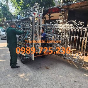 Mẫu hàng rào inox, mẫu cổng inox