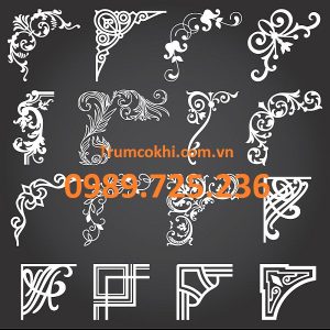 Mẫu hoa góc CNC đẹp nhất