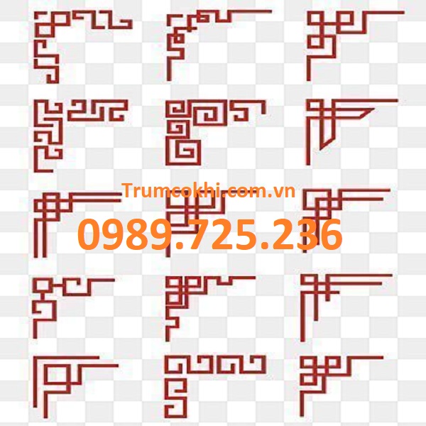 Mẫu hoa góc sắt mỹ thuật CNC