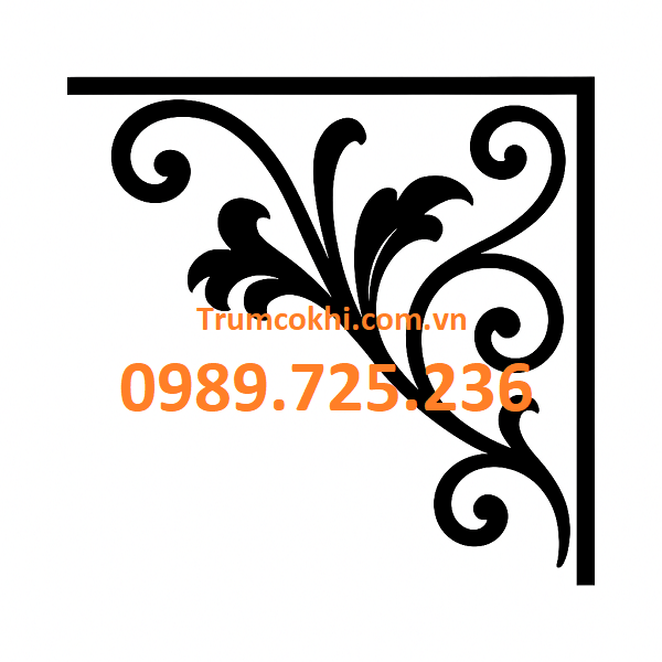 Mẫu hoa văn góc CNC