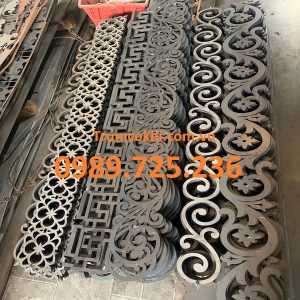 Mẫu hoa văn sắt CNC đẹp