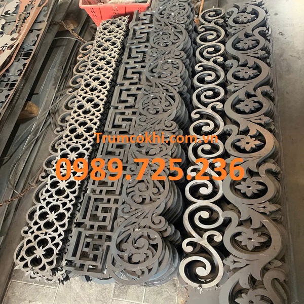 Mẫu hoa văn sắt CNC đẹp