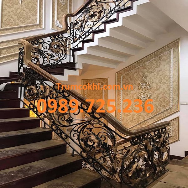 Mẫu lan can hoa sắt hiện đại